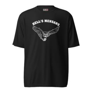 unisex performance t shirt front with logo