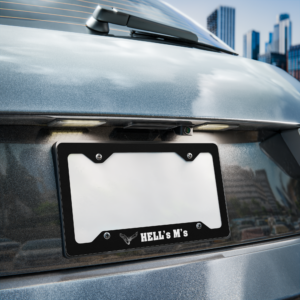 metal license plate frame